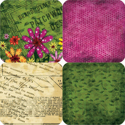 DSP Quilted Garden Square Die-Cuts (Double-sided)