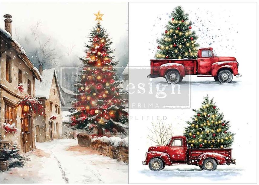 RE-DESIGN WITH PRIMA - Northbound Traditions A4 Decoupage Fiber Pack (2pcs) (684570)