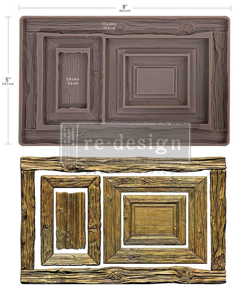RE-DESIGN WITH PRIMA - Vintage Timber Christmas 5x8 Inch Decor Moulds (685928) 
