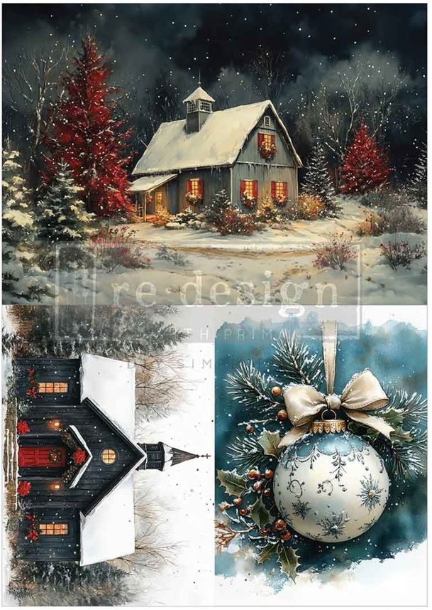 RE-DESIGN WITH PRIMA - Silent Timber Memoirs A4 Decoupage Fiber Pack (2pcs) (684563)