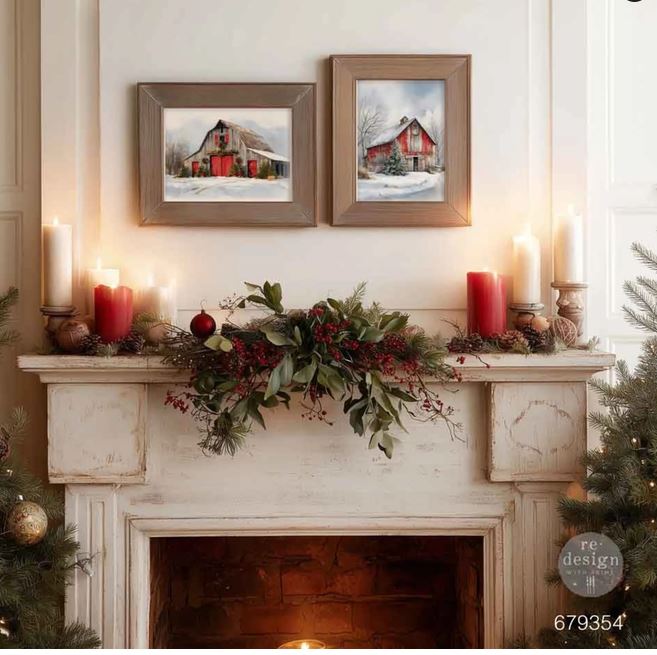 Snowy Village Charm Project Example