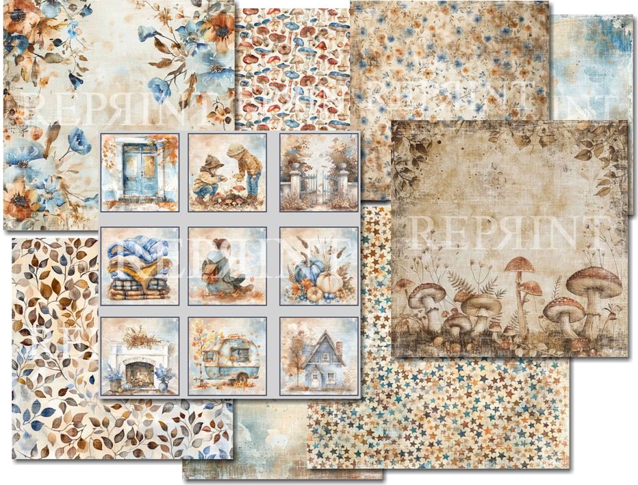 Reprint Hello Fall 12x12 Paper Pack