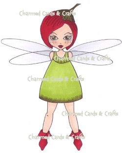(INT) Delectable Clear Stamps -  Rosebud Pixie
