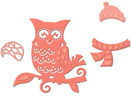 Spellbinders Shapeabilities Die D-Lites - Winter Owl (S2-117)