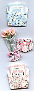 3D Decorative Stickers - For You Cards & Presents (S32)