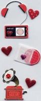 3D Dec Embellishments - Hearts, Love & Flowers
