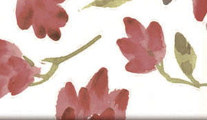 Sharon Ann - Large Floral Red Garden Vellum (SAC-112)