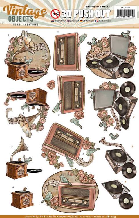 Yvonne Creations Vintage Objects Push-Out Decoupage (SB10253)