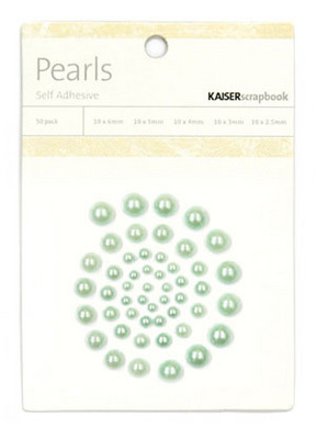Kaisercraft Pearls ICE GREEN