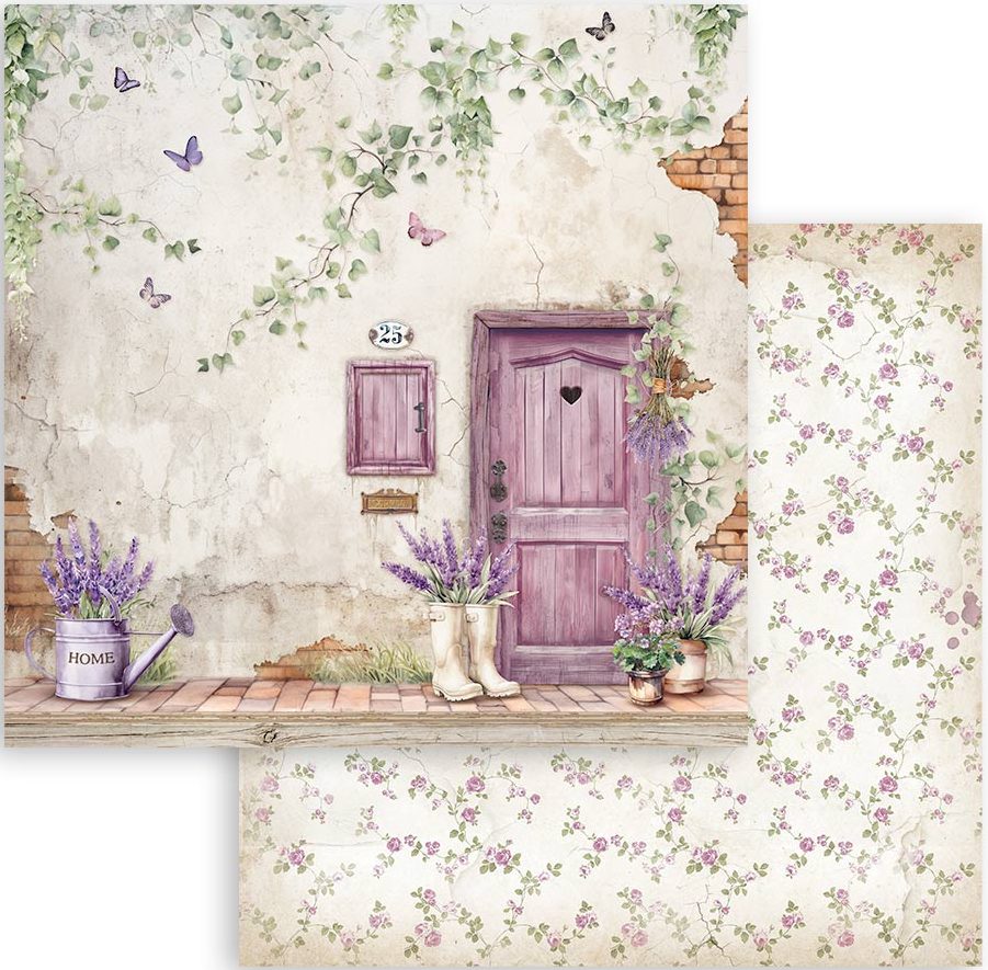 Stamperia Lavender Double-Sided Paper - Door (SBB1007)
