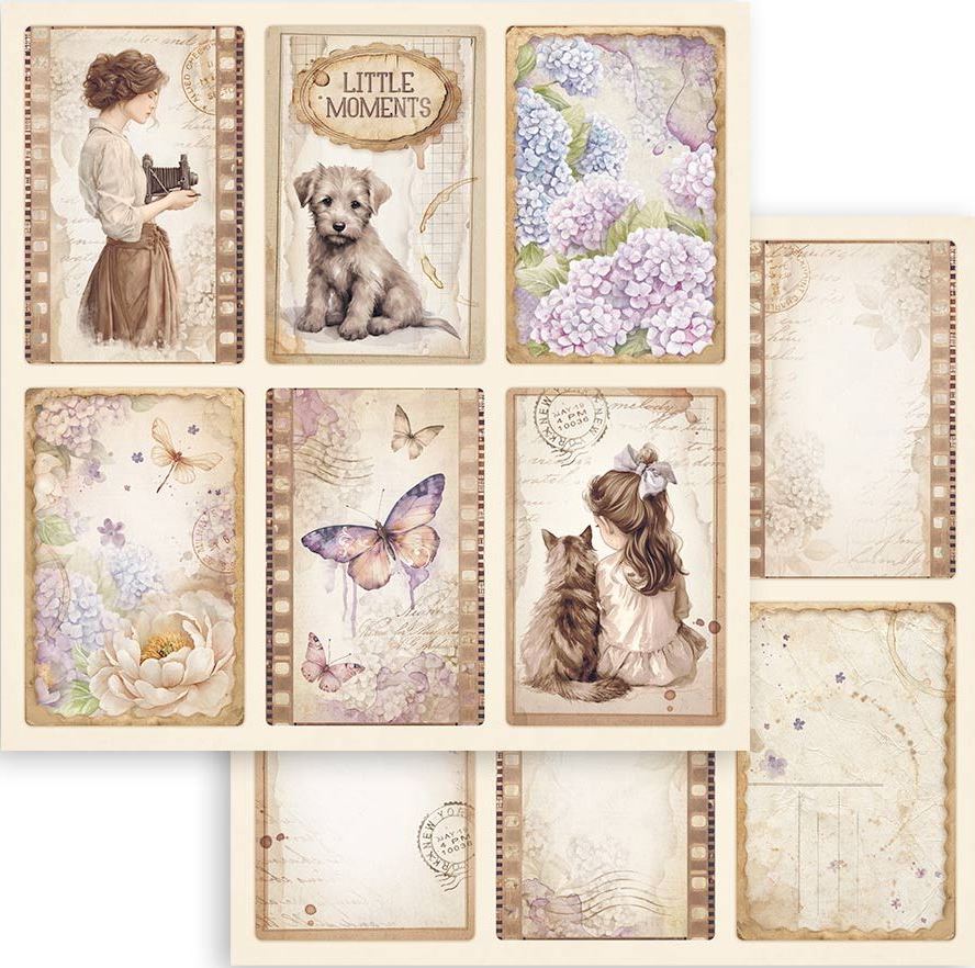 Stamperia Quiet Days 12x12 Paper - 6 Cards (SBB1105)