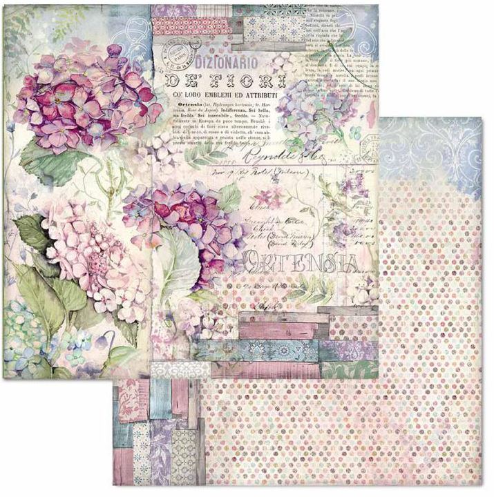 Stamperia Double-Sided Paper - HORTENSIA  (SBB694)