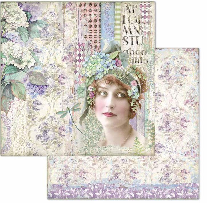 Stamperia Double-Sided Paper - HORTENSIA LADY (SBB698)
