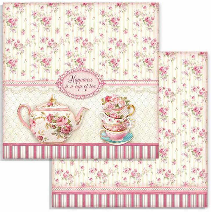 Stamperia Double-Sided Paper - SWEETIE CUP OF TEA  (SBB736)