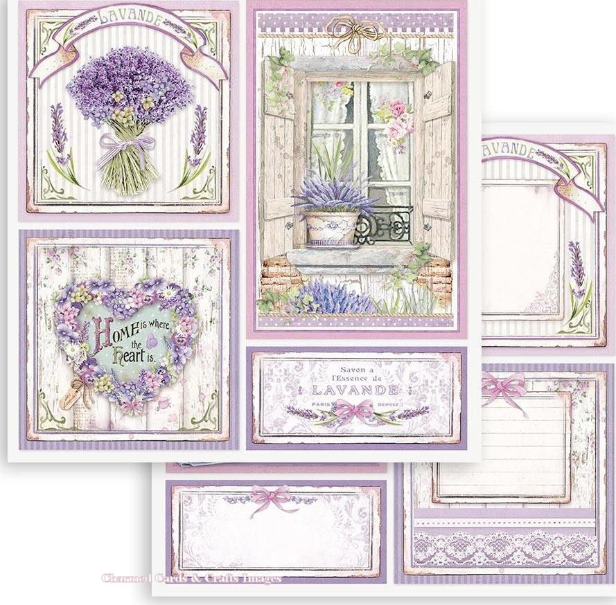 Stamperia Double-Sided Paper - Provence Cards (SBB849)