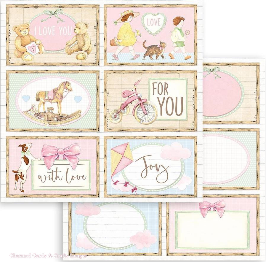 Stamperia DayDream Double-Sided Paper - Cards (SBB856 )