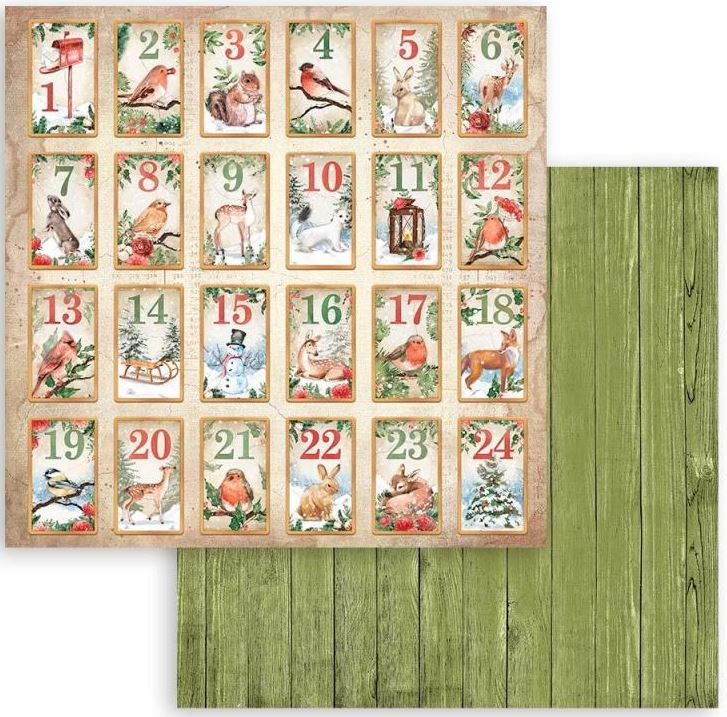 Stamperia Double-Sided Paper - ADVENT CALENDAR SBB899 