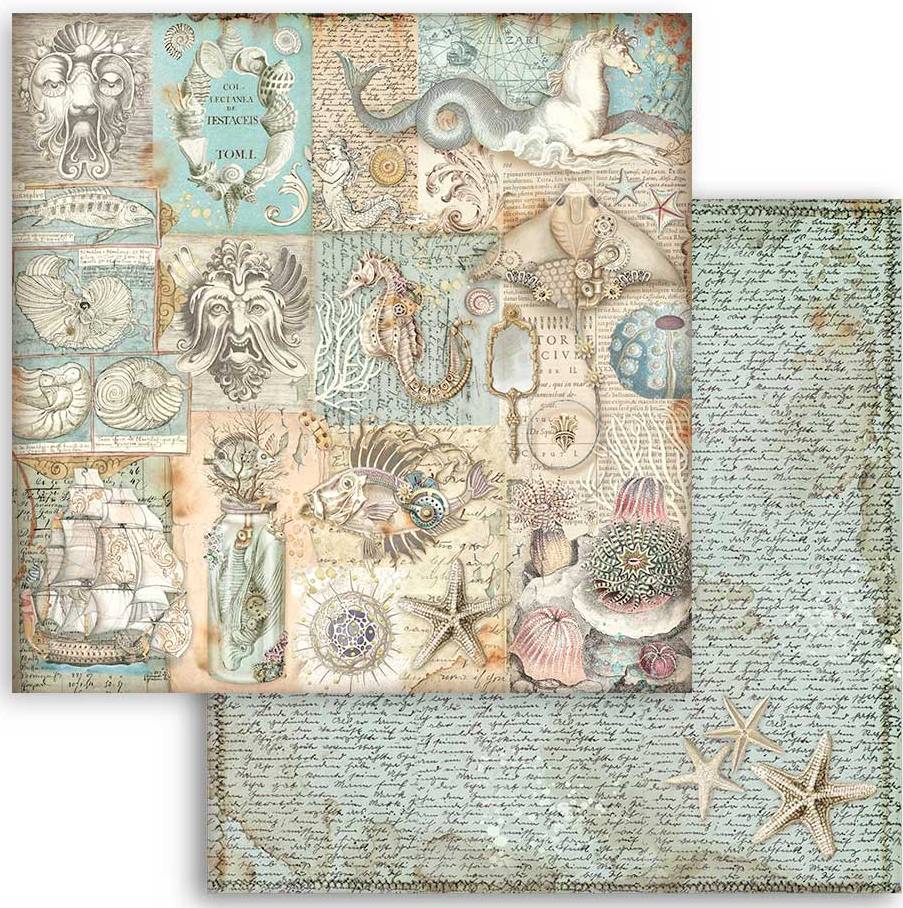 Stamperia Songs of the Sea Double-Sided Paper - Texture (SBB953)