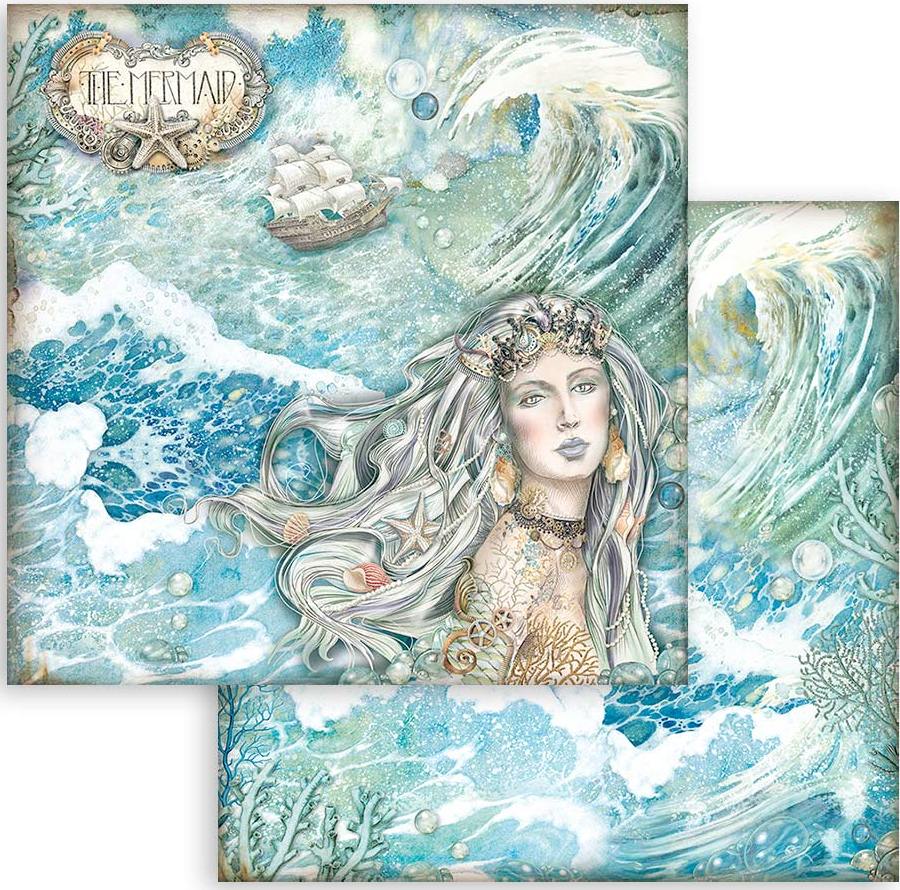 Stamperia Songs of the Sea Double-Sided Paper -  Mermaid (SBB955)