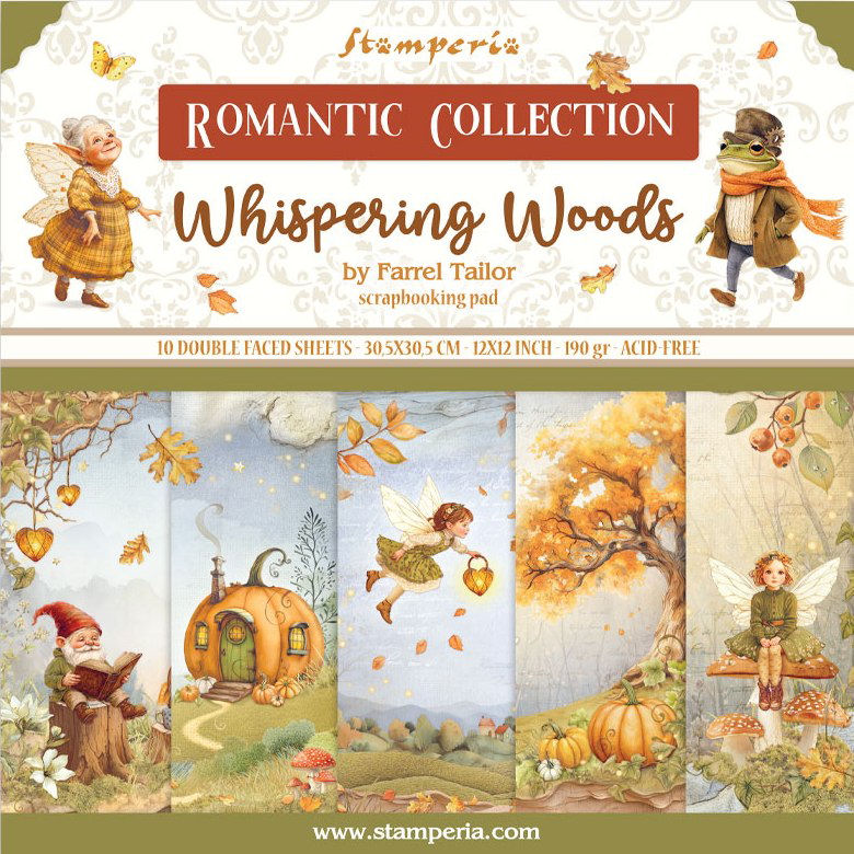 Stamperia Whispering Woods 12x12 Paper Pack