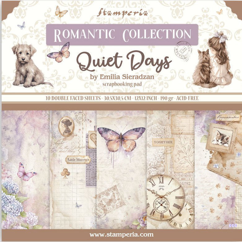 Stamperia Quiet Days 12x12 Paper Pack 
