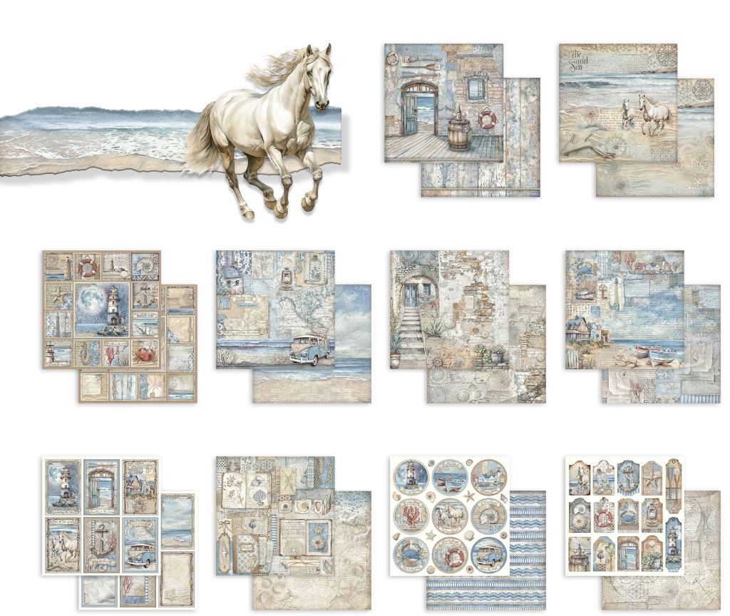 Stamperia Silent Sea 12x12 Paper Pack