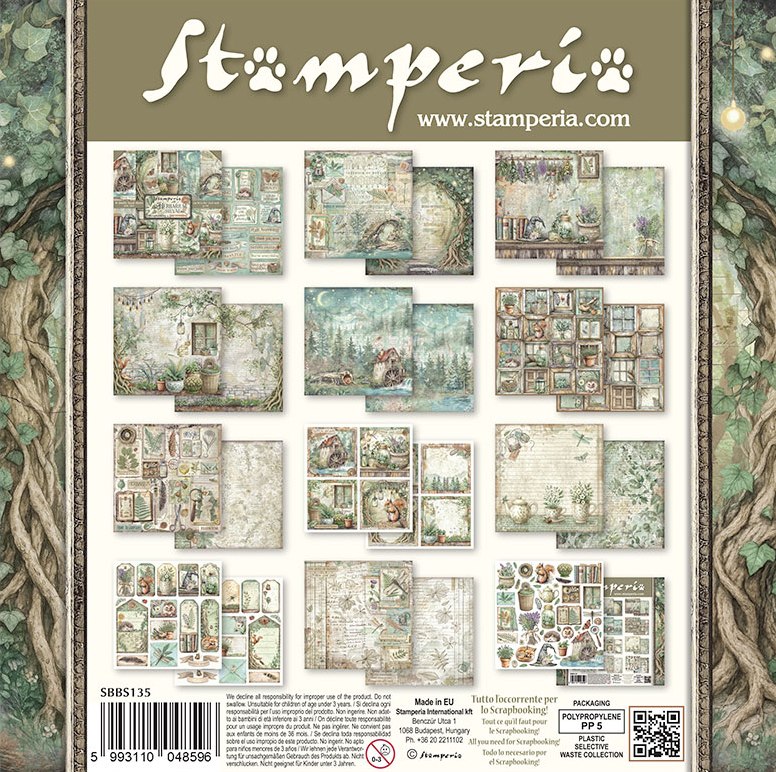 Stamperia Herbarium Silvae 8x8 Paper Pack