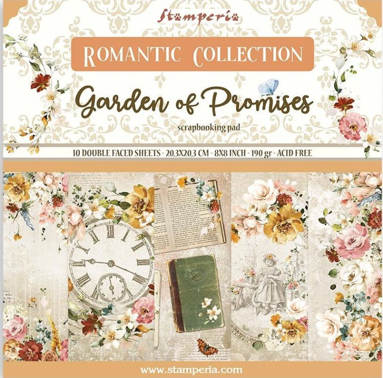 Stamperia 8x8 Paper Packs - Garden of Promises 