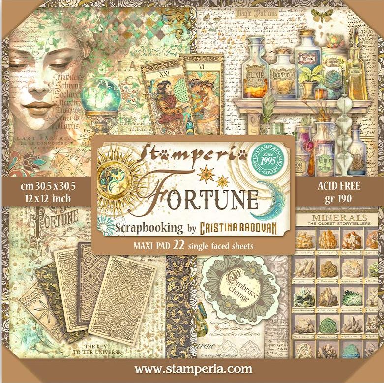 Stamperia Fortune 12x12 Paper Pack (Single Face)