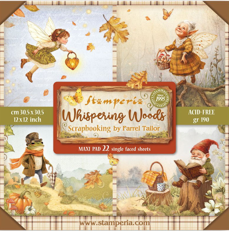 Stamperia Whispering Woods 12x12 Inch Maxi Paper Pack (Single Face) 
