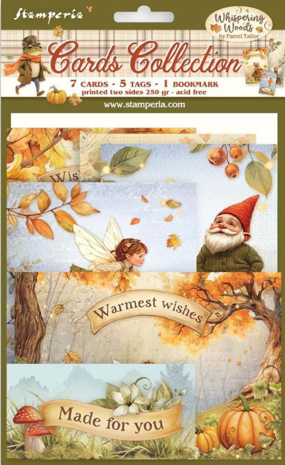 Stamperia Whispering Woods Cards Collection 