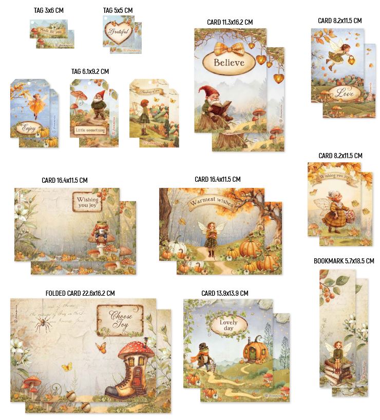 Stamperia Whispering Woods Cards Collection 