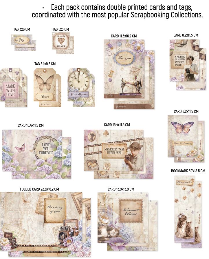 Stamperia Quiet Days Cards Collection