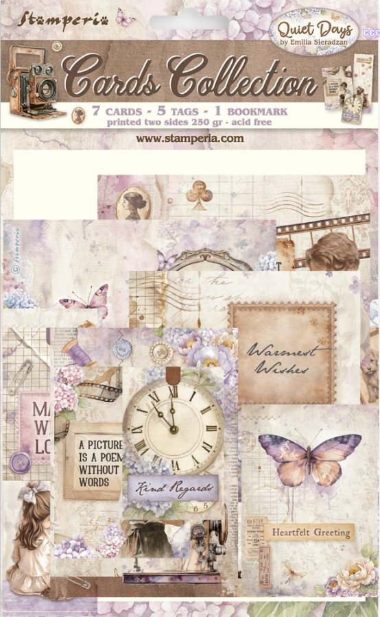 Stamperia Quiet Days Cards Collection