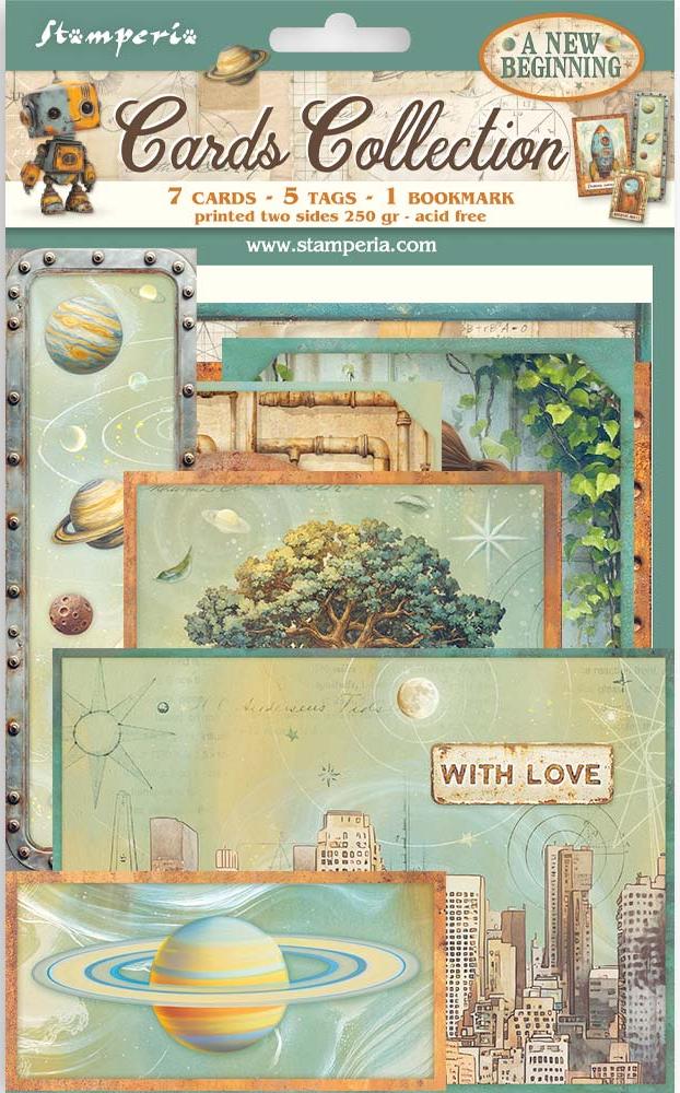 Stamperia A New Beginning Cards Collection