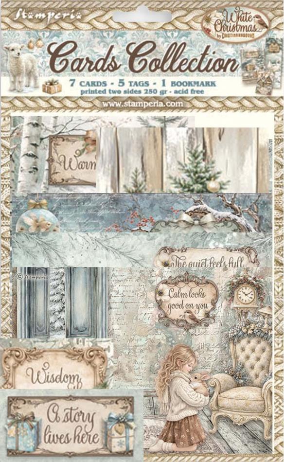 Stamperia White Christmas Card Collection