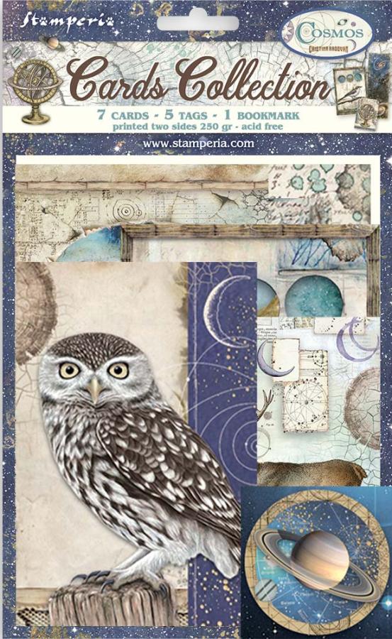 Stamperia Cosmos  Cards Collection by Cristina Radovan (SBCARD50) 