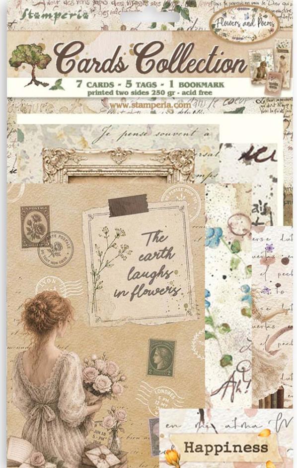 Stamperia Flowers and Poems Cards Collection (SBCARD51) 