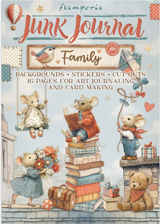 Stamperia Family Junk Journal Stickers, Backgrounds, Cut-Outs