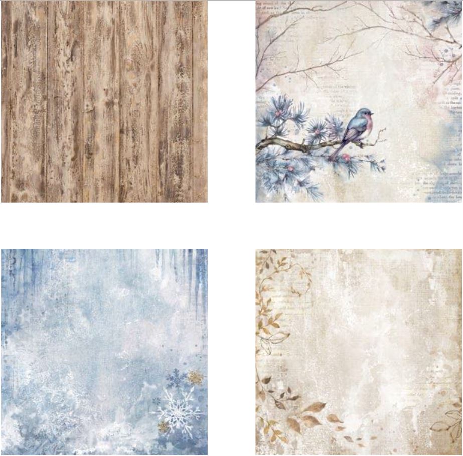 Stamperia Create Happiness Dewdrops - Fabric Sheets (4pcs)