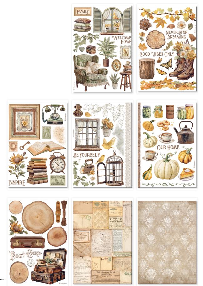 Stamperia Golden Harmony  A5 Washi Pad