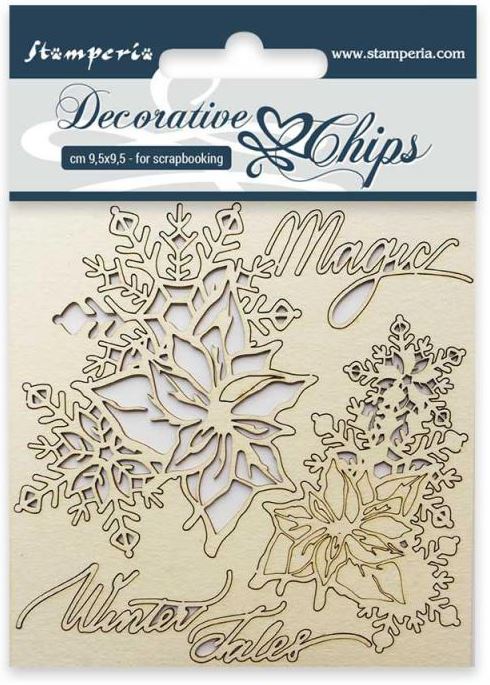 Stamperia Decorative Chips MAGIC WINTER TALES (SCB08)