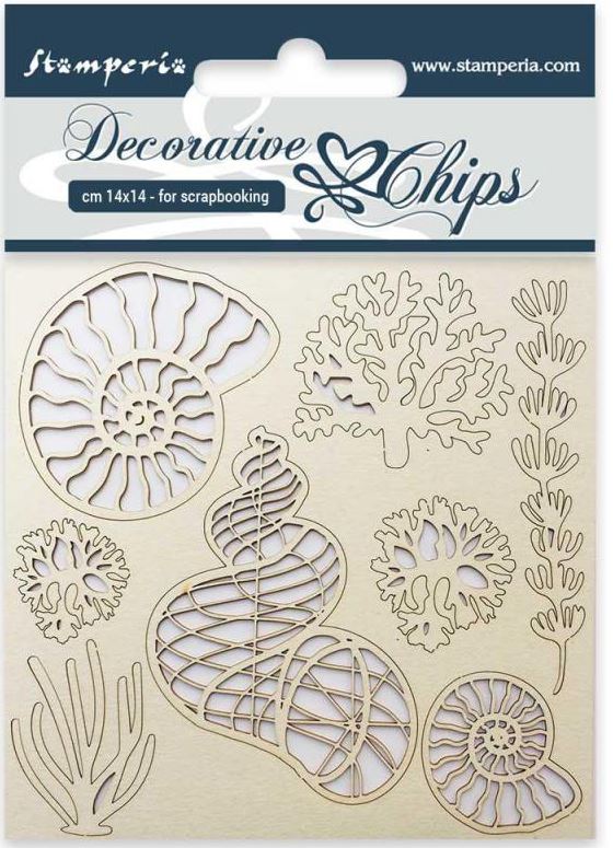 Stamperia Decorative Chips SHELLS (SCB12)