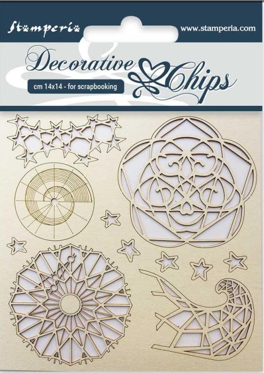 Stamperia Decorative Chips ARTIC (SCB13)