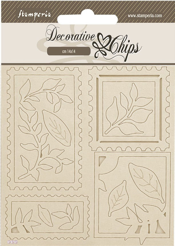 Stamperia Create Happiness Dewdrops Decorative Chips - Stamps (SCB246)