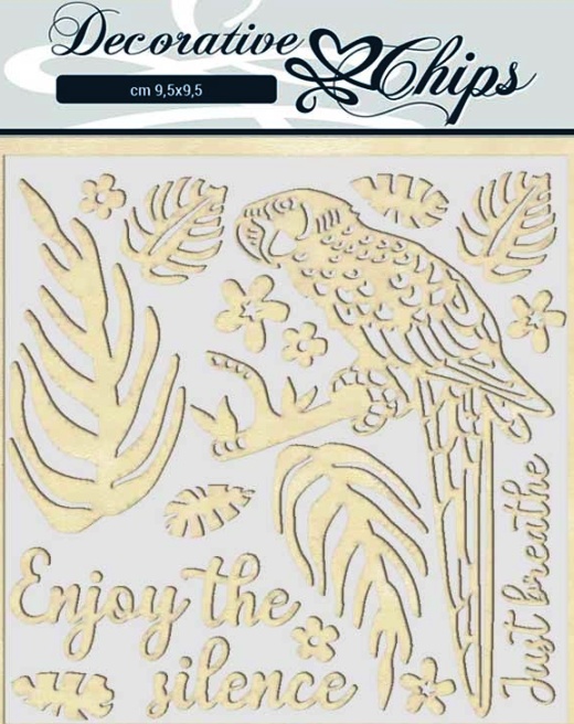 Stamperia Decorative Chips - Amazonia Parrot (SCB41)