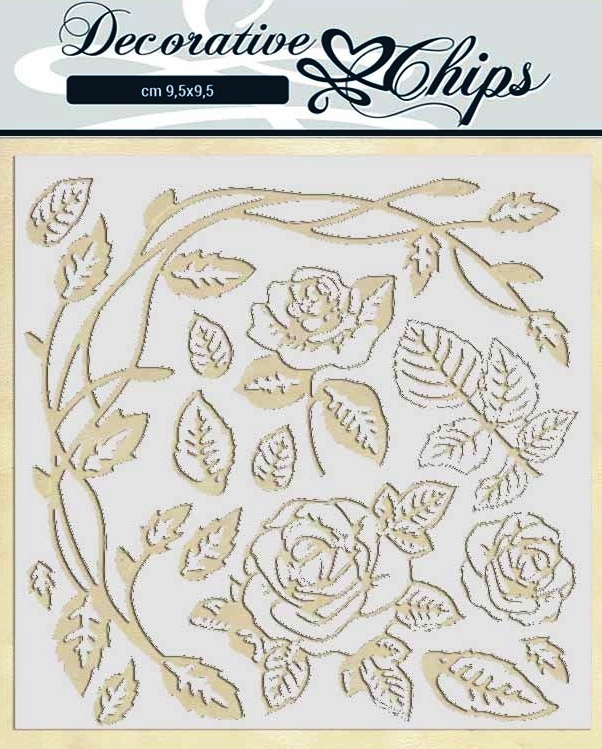 Stamperia Decorative Chips - Passion Roses (SCB44)