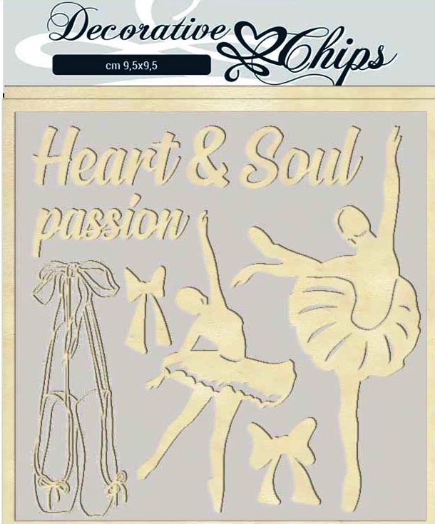 Stamperia Decorative Chips - Passion Dancer (SCB45)