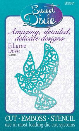 Sweet Dixie Craft Dies -  Filigree Dove (01)