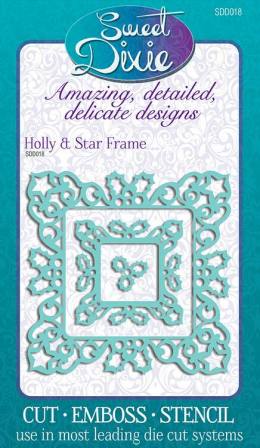 Sweet Dixie Craft Dies - Holly & Star Frames (018)